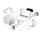 Craftsman 917370601 drive control/gear case/wheels diagram