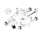 Craftsman 917374910 drive control/gear case/wheels diagram