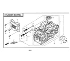 Honda GCV160-LA0S3-ED cylinder barrel diagram