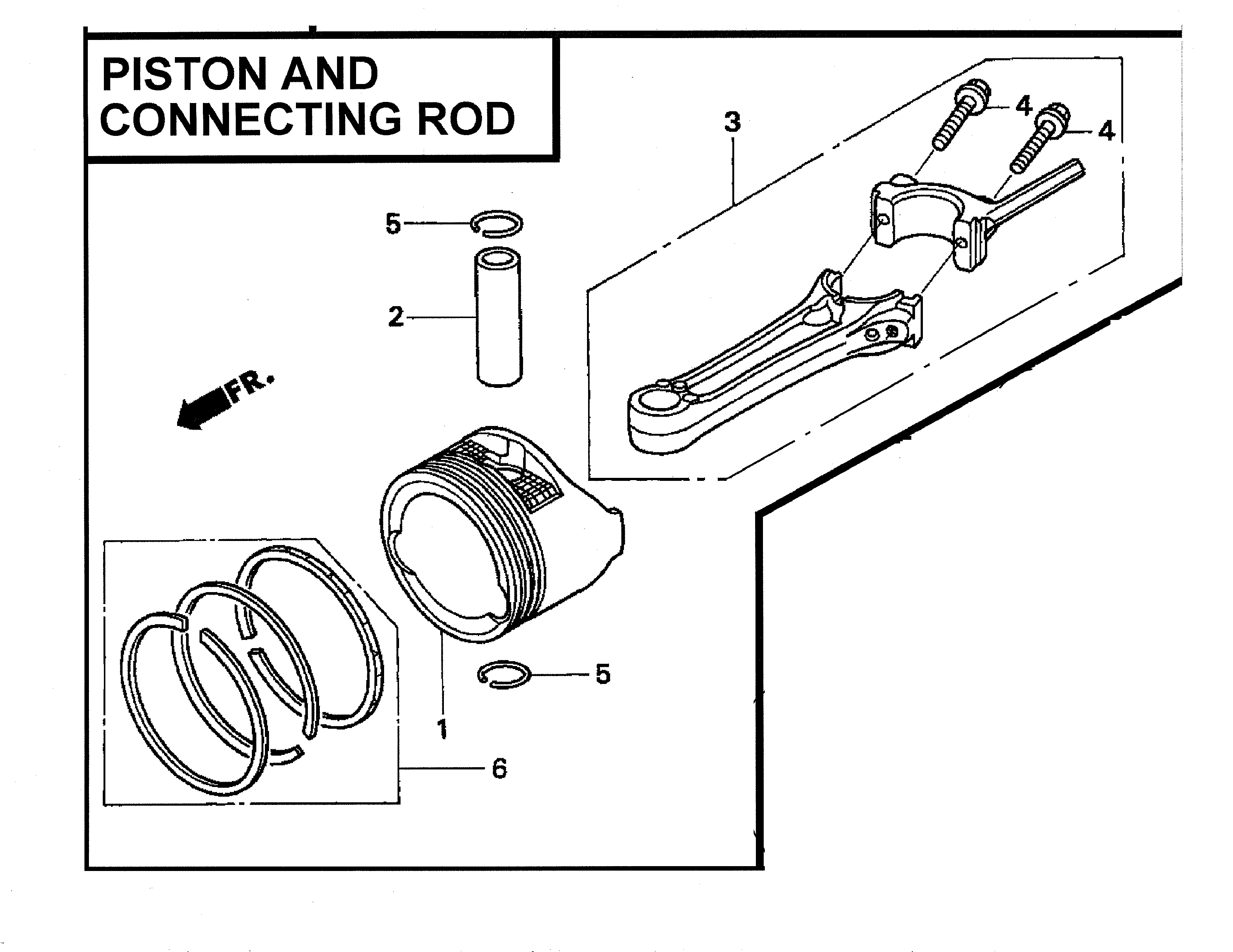 Piston & connecting rod