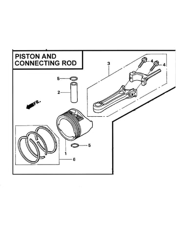 Piston & connecting rod