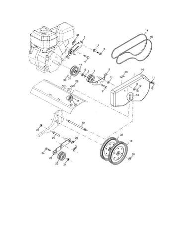 Belt guard/pulley