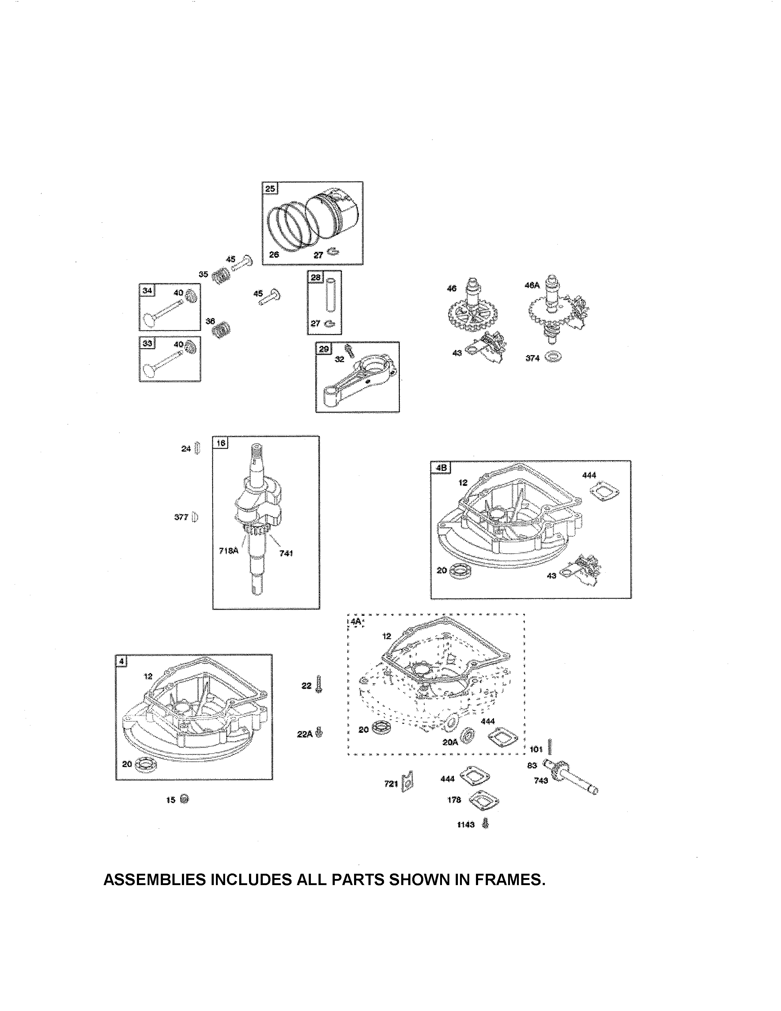 Crankshaft/crankcase/sump
