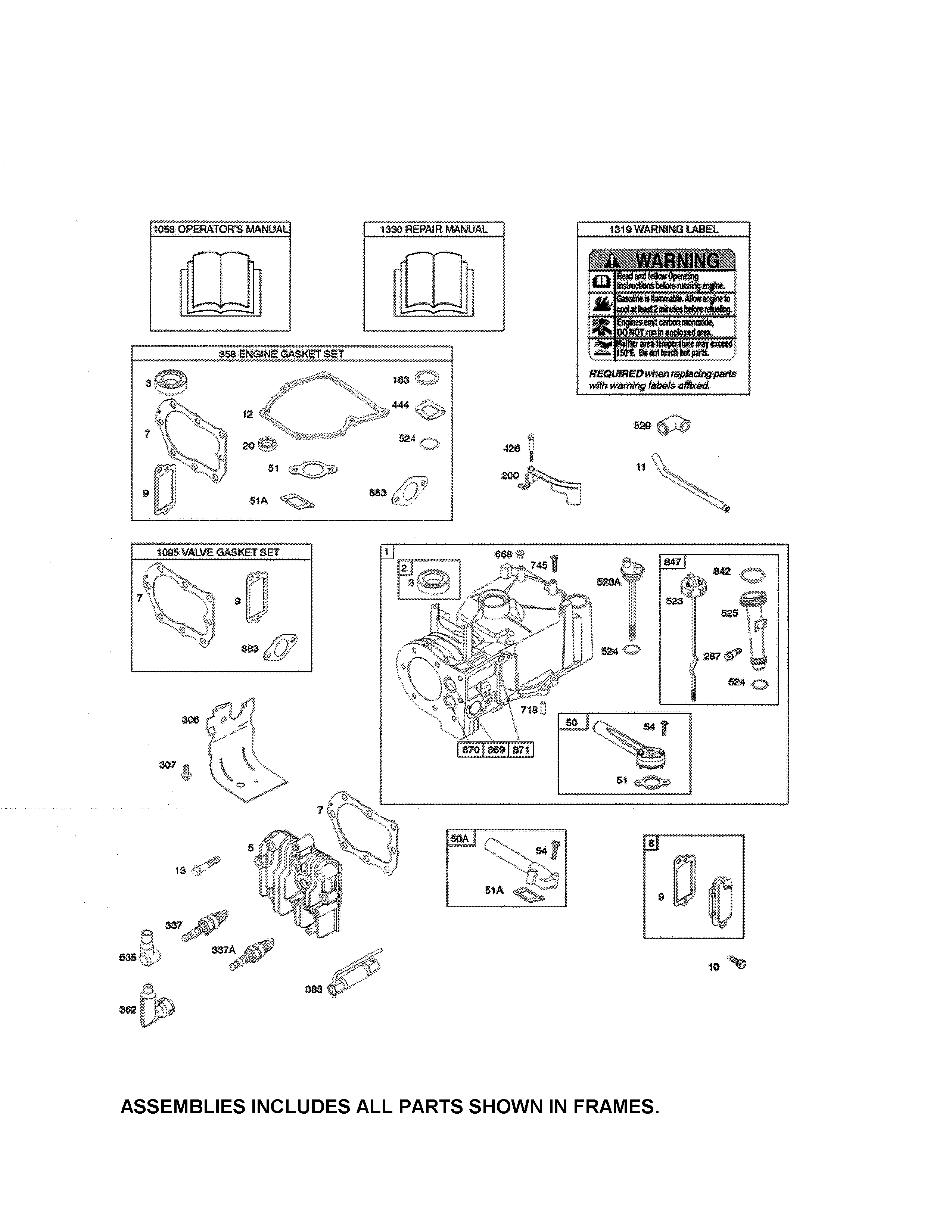 CYLINDER/GASKET SETS