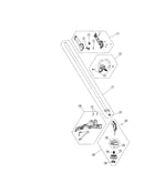 Drive shaft/handle/shield