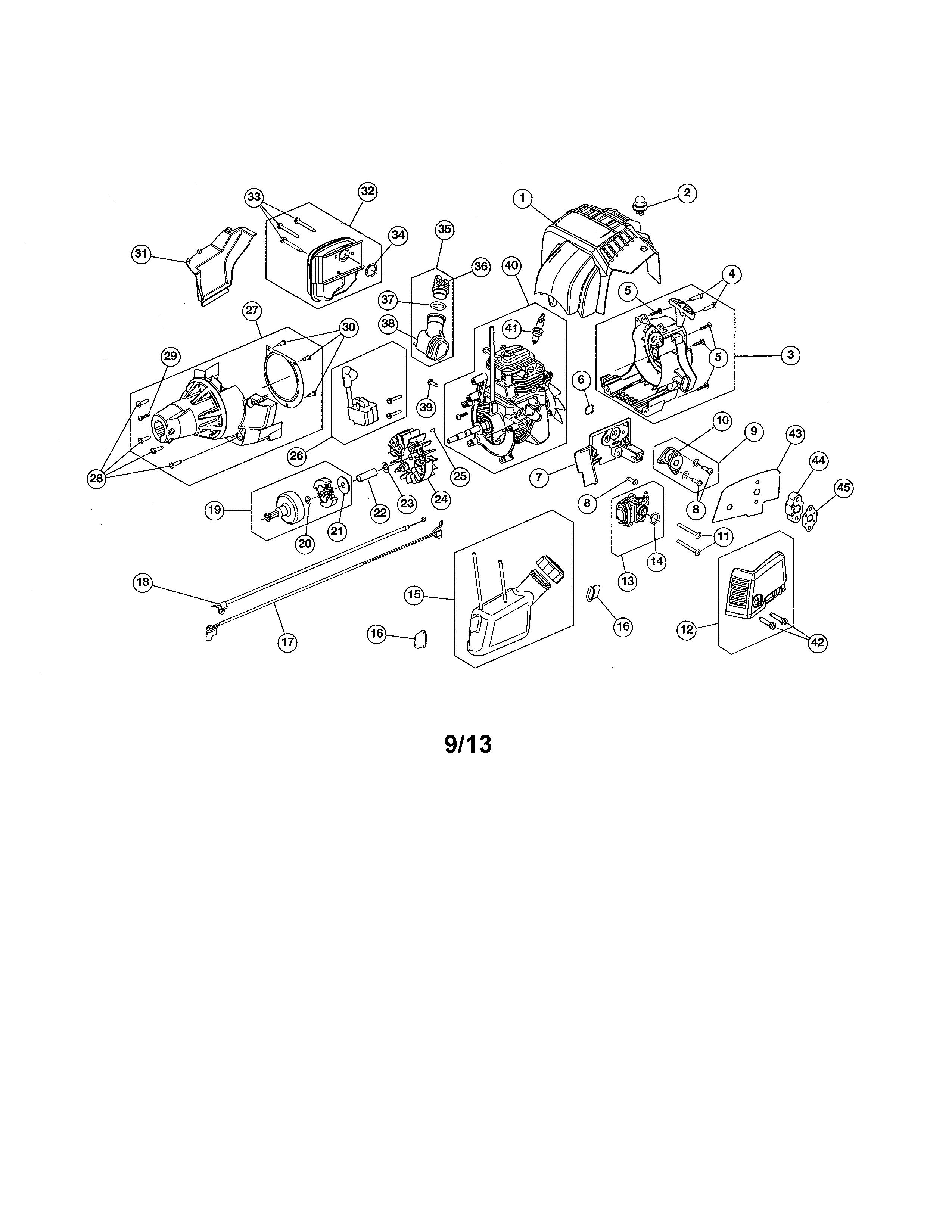 Starter/carburetor