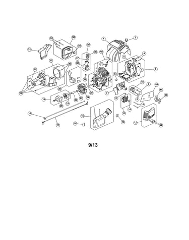 Starter/carburetor
