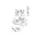 MTD 13A277SS099 mower deck/spindle pulley diagram