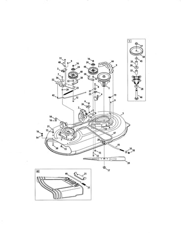 Mower deck/spindle pulley