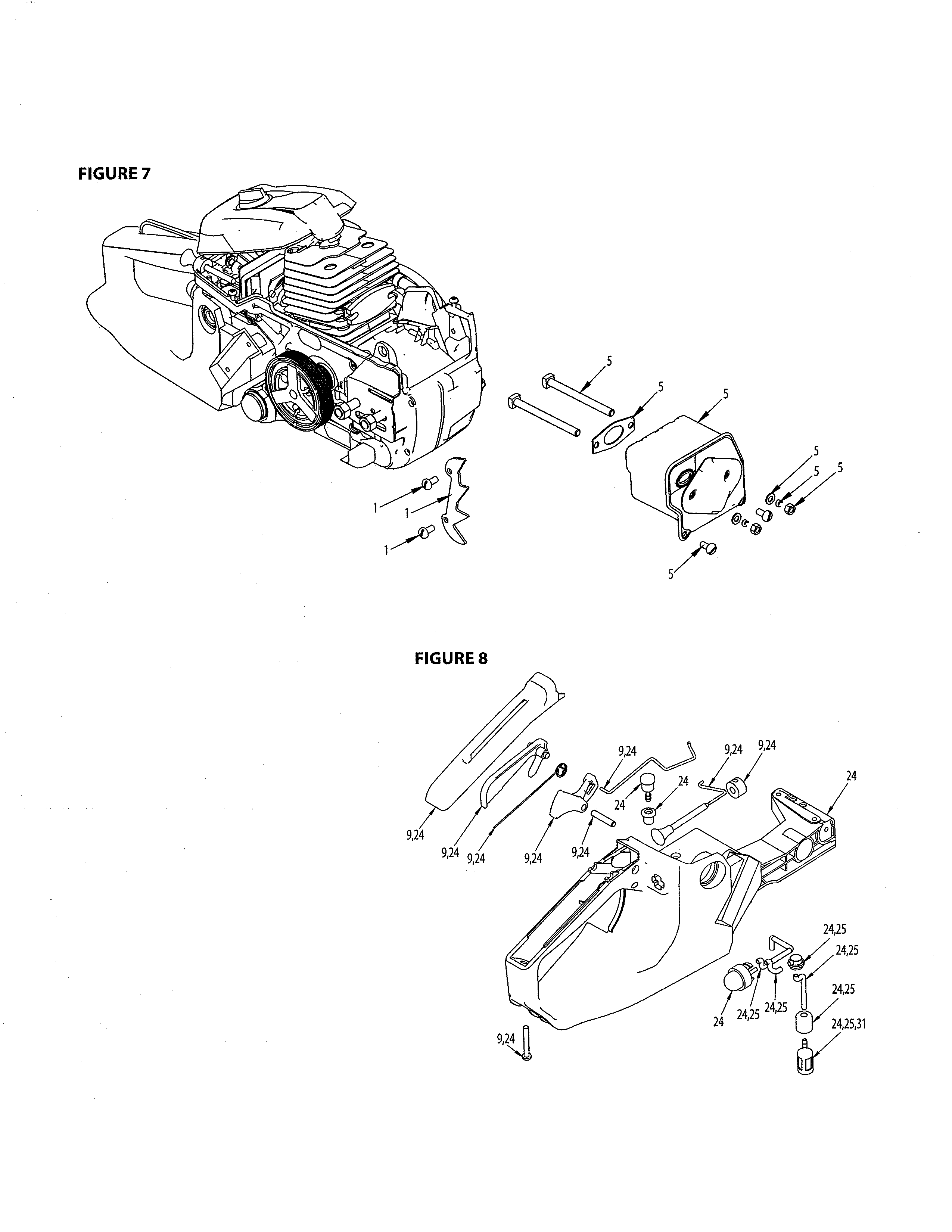 Muffler/handle/tank