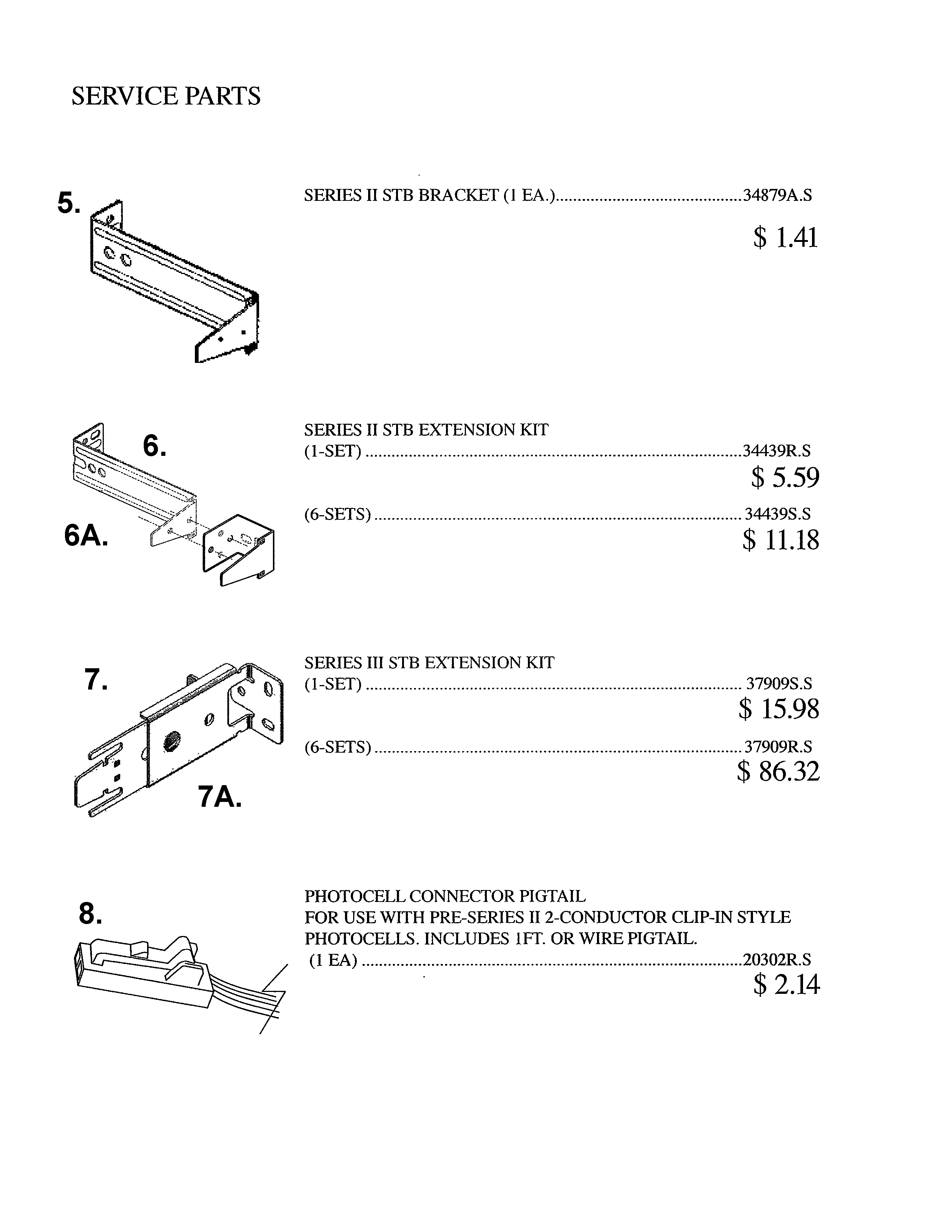 Service parts