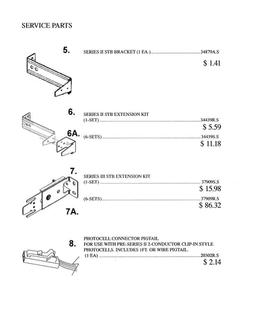 Service parts