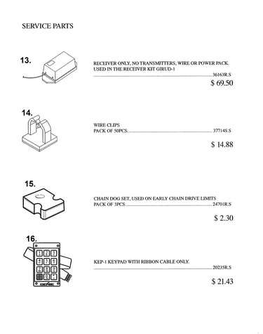 Service parts