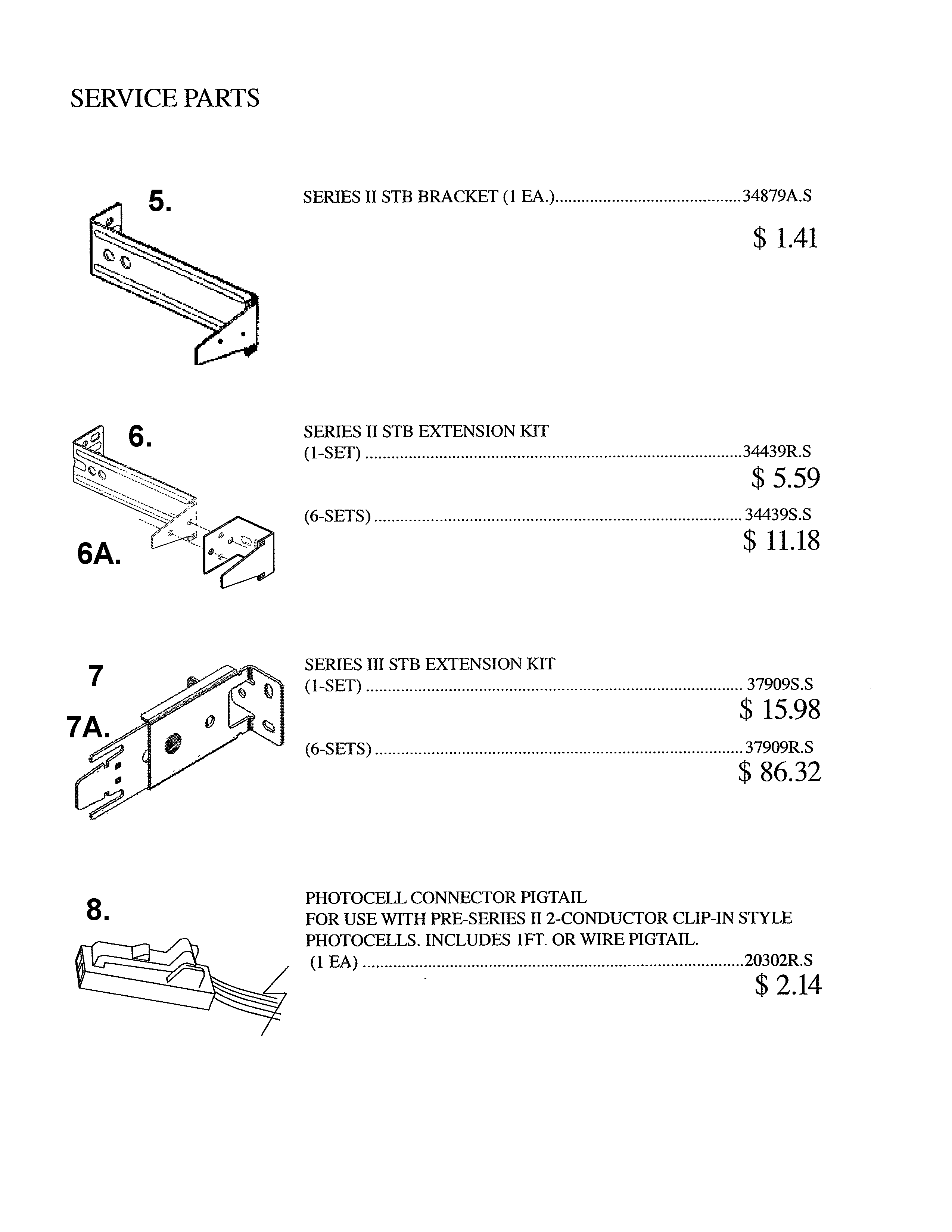 SERVICE PARTS
