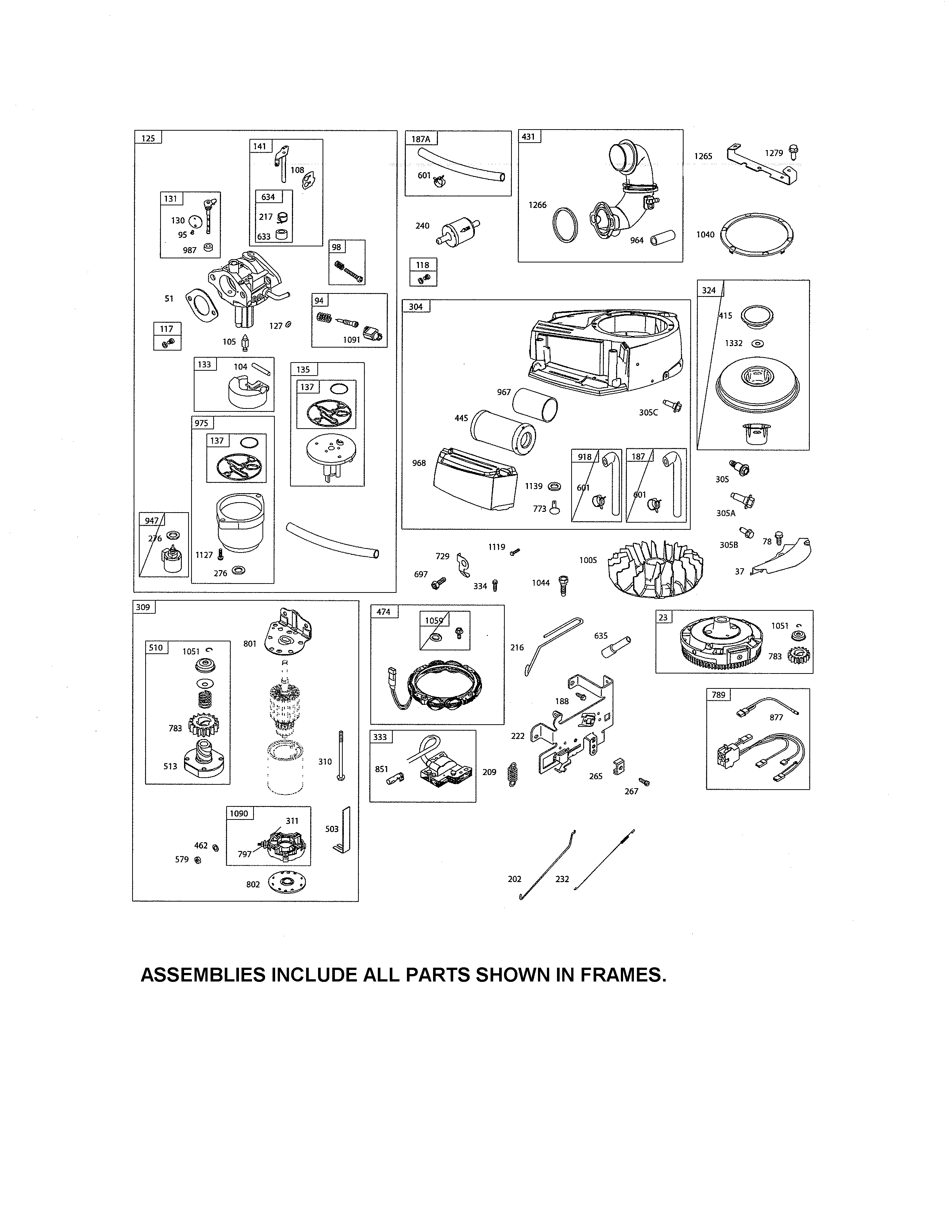 CARBURETOR/BLOWER HOUSING