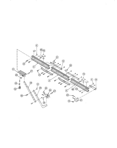 Ac chain glide retail rail