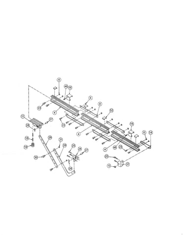 Rail - gcg350l-gcg350ml, h2000, 1020l, 2020l