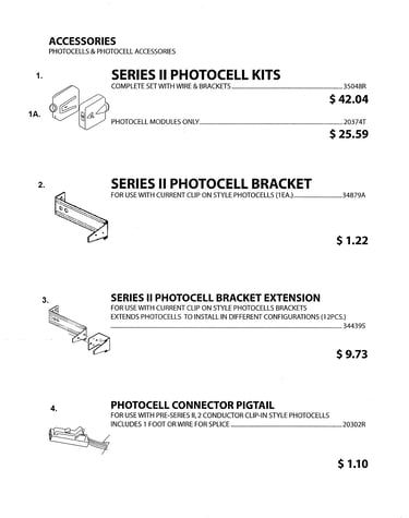 Photcells & photocell accessories
