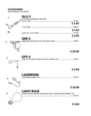 Miscellaneous accessories