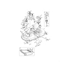 MTD 13BL78ST099 mower deck/spindle pulley diagram