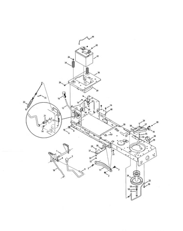 Battery/frame