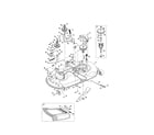 MTD 13BL78ST299 mower deck/spindle pulley diagram
