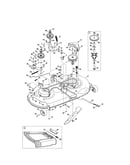 Mower deck/spindle pulley