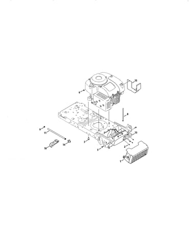 4p90hu engine/muffler