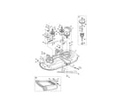 Craftsman 247288870 mower deck/spindle pulley diagram