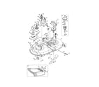 MTD 13AX79ST099 mower deck/spindle pulley diagram