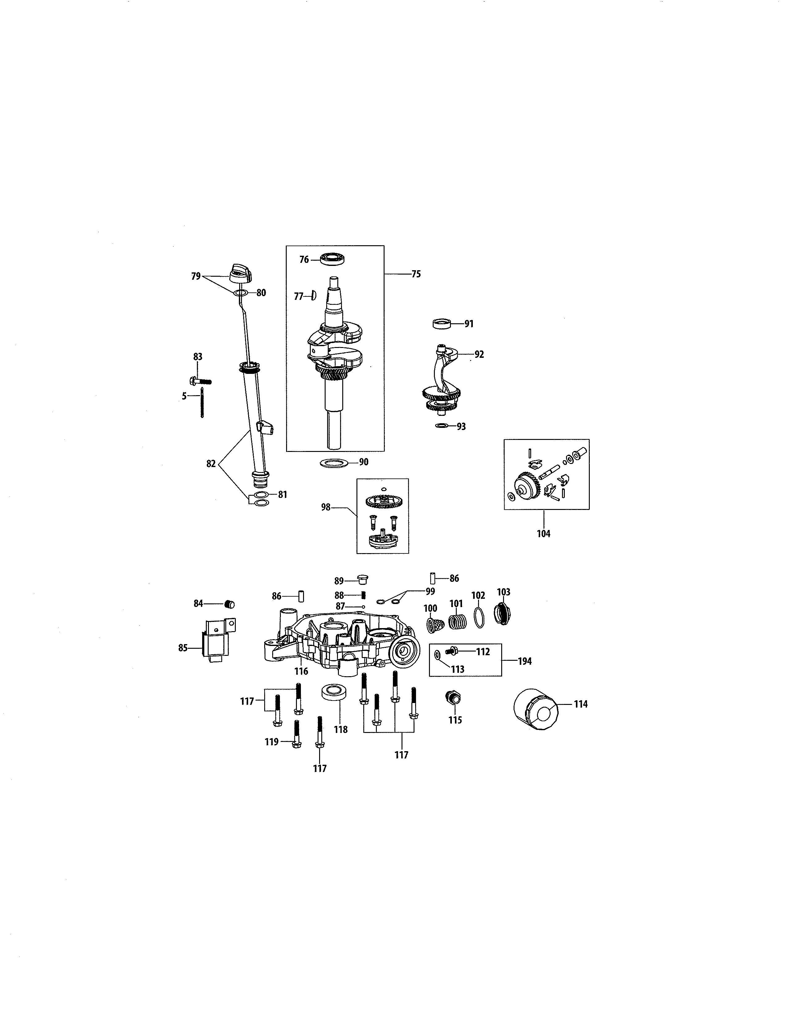 Crankshaft & crankcase cover