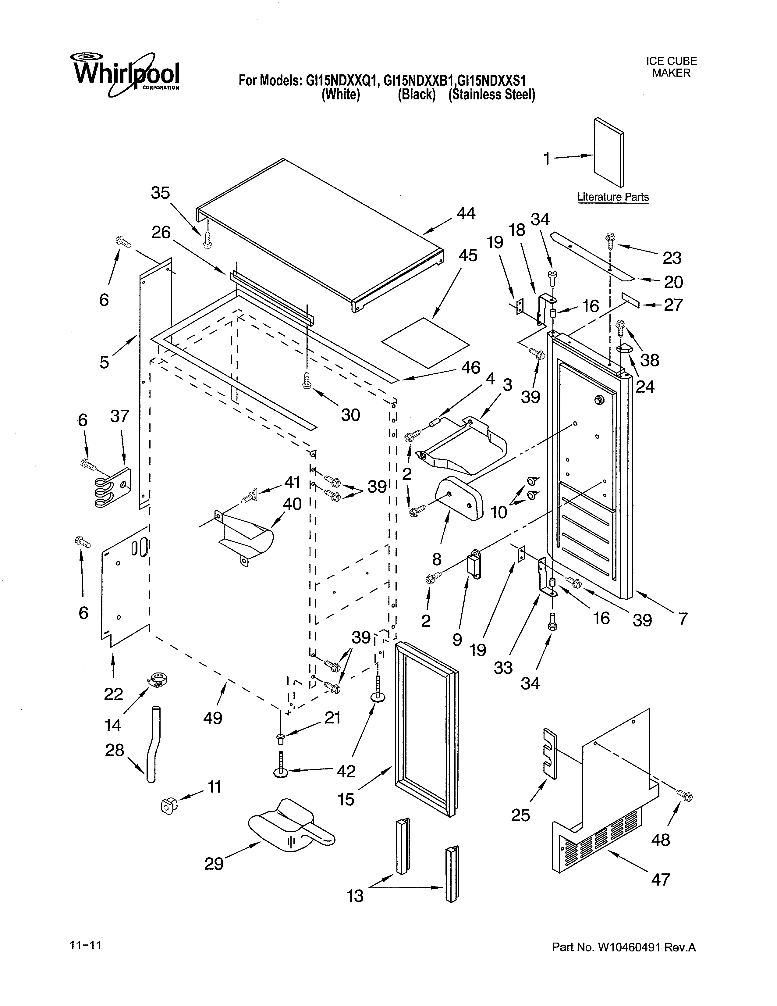 Cabinet liner & door