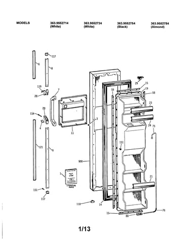 Freezer door