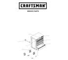 Craftsman 70682492 tool chest diagram