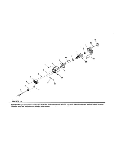 Motor housing/armature