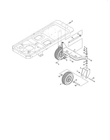 Front pivot axle/wheels