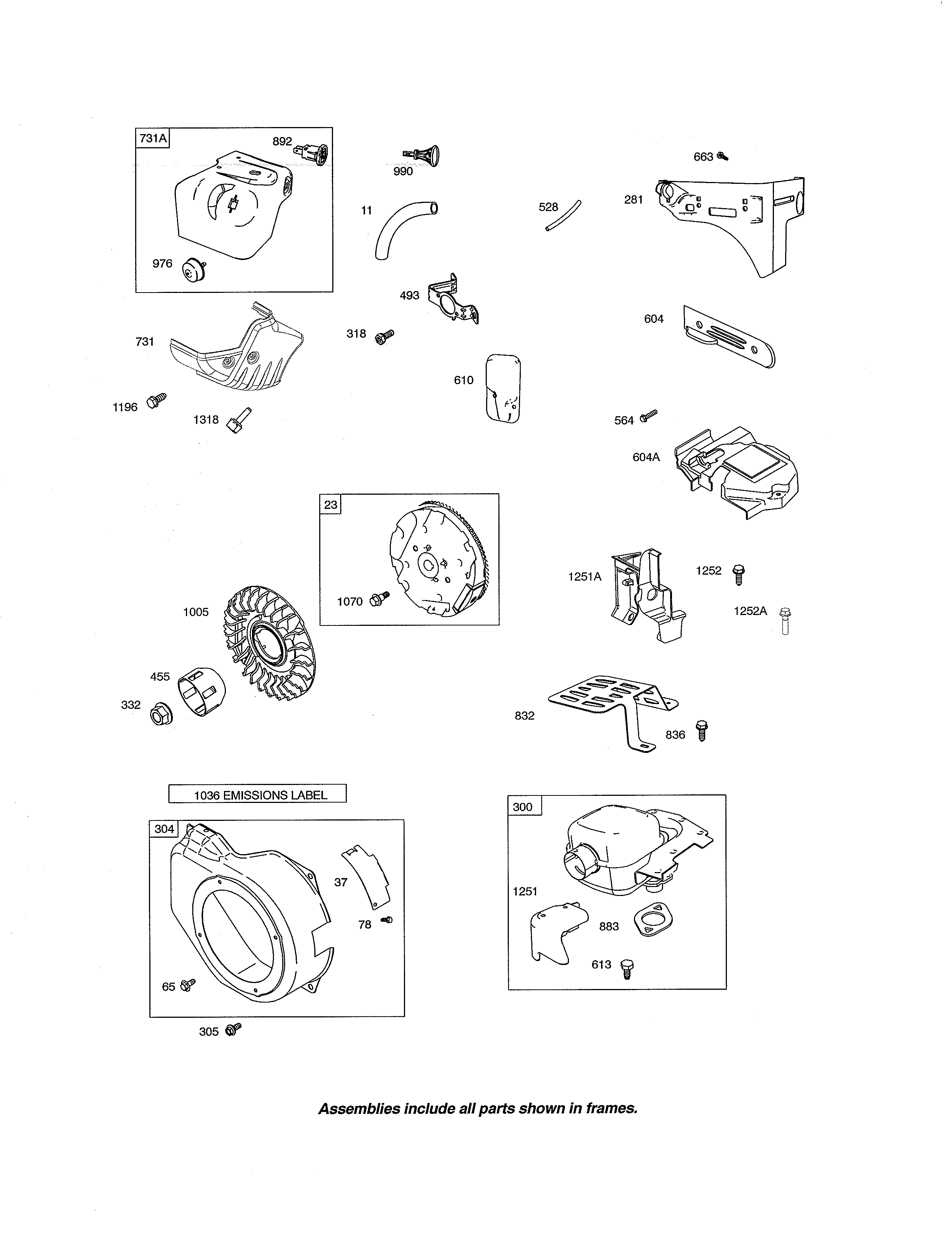 Muffler/blower housing