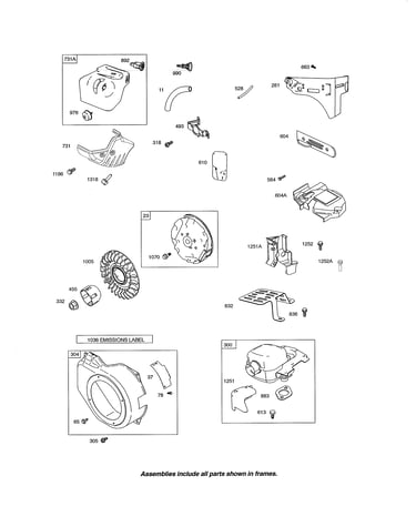 Muffler/blower housing