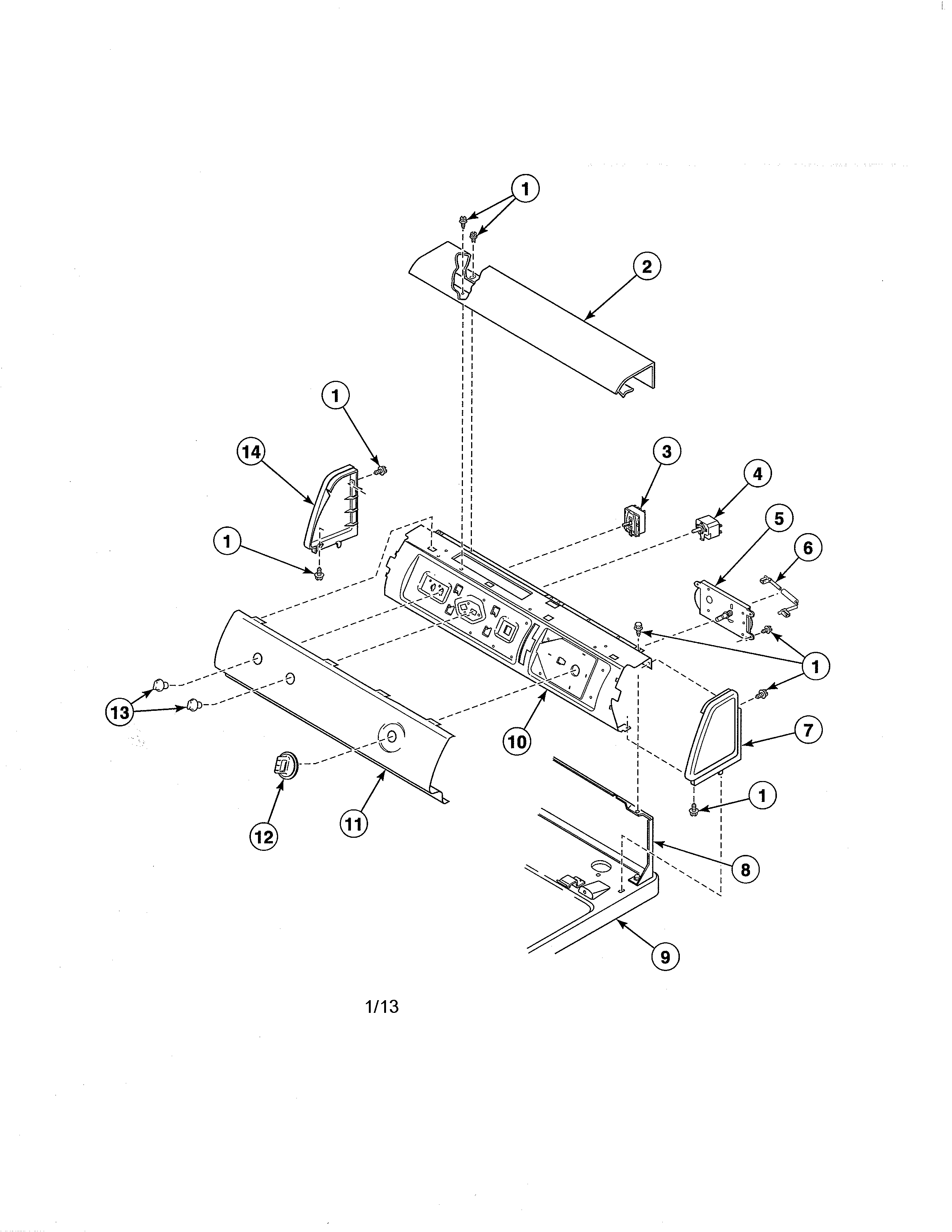 CONTROL PANEL/REAR CONTROLS