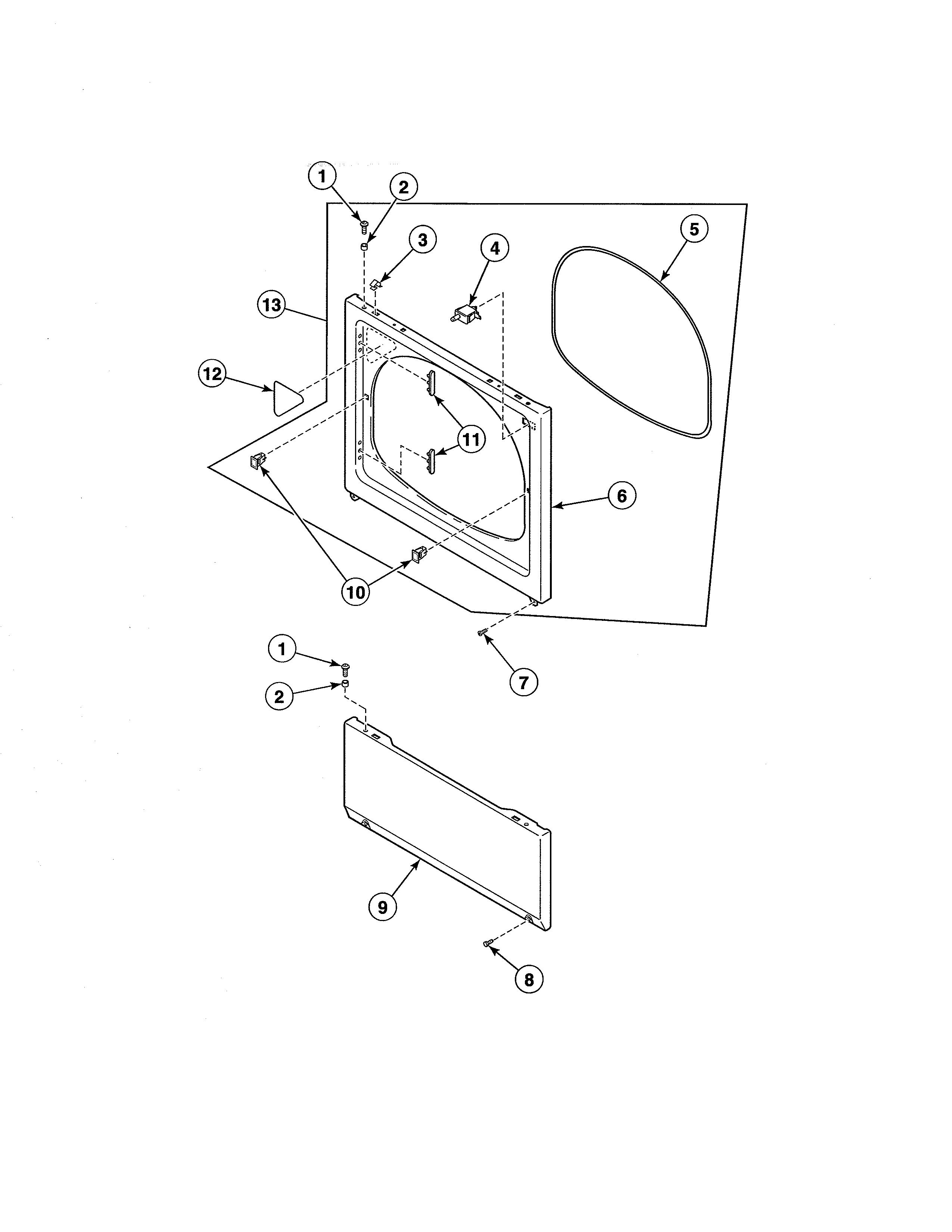 Access panel/front panel/seal