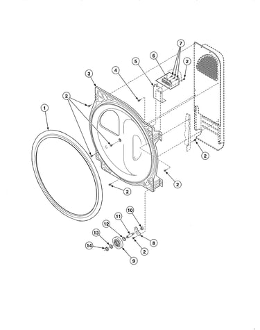 Rear bulkhead/felt seal/cylinder roller/terminal block