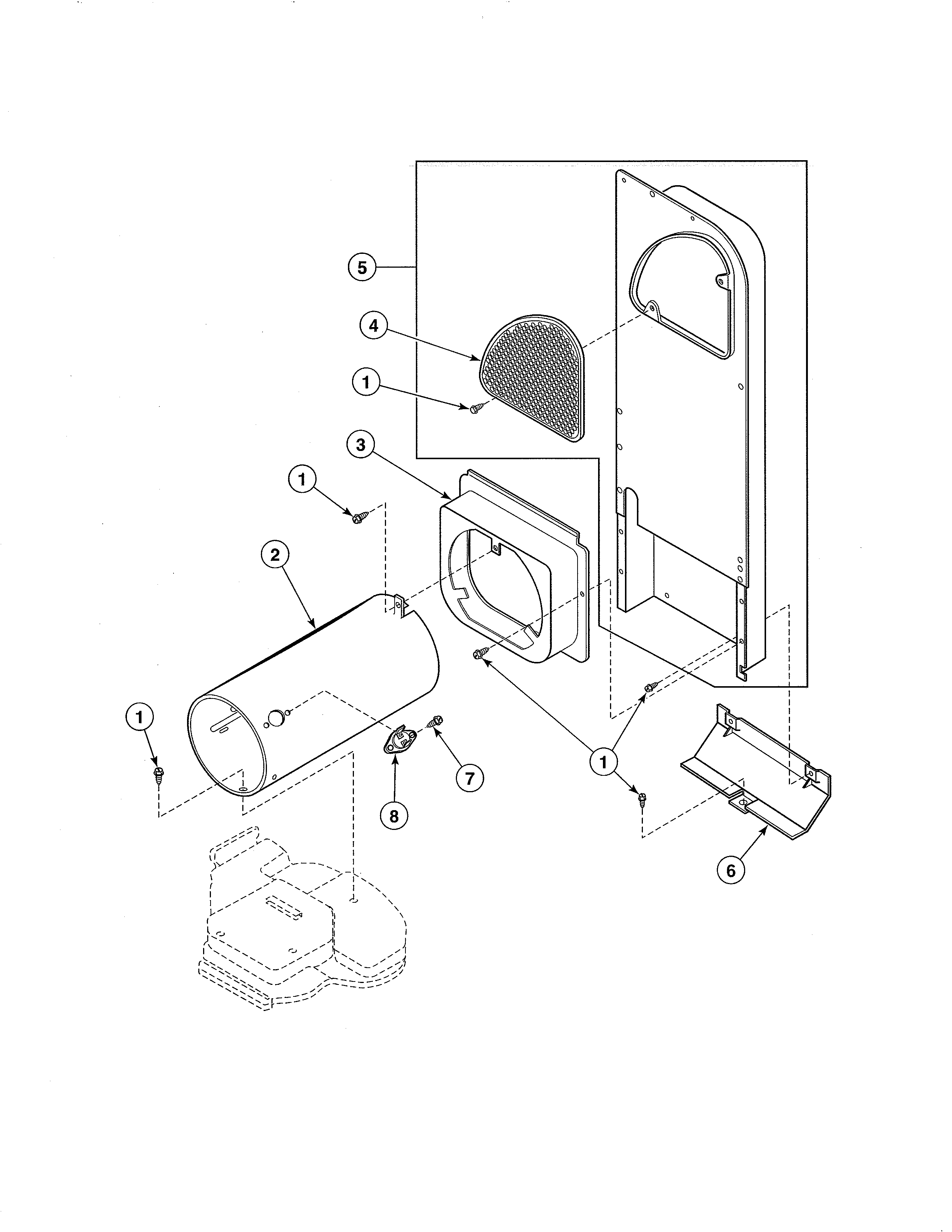 HEATER DUCT - GAS MODELS