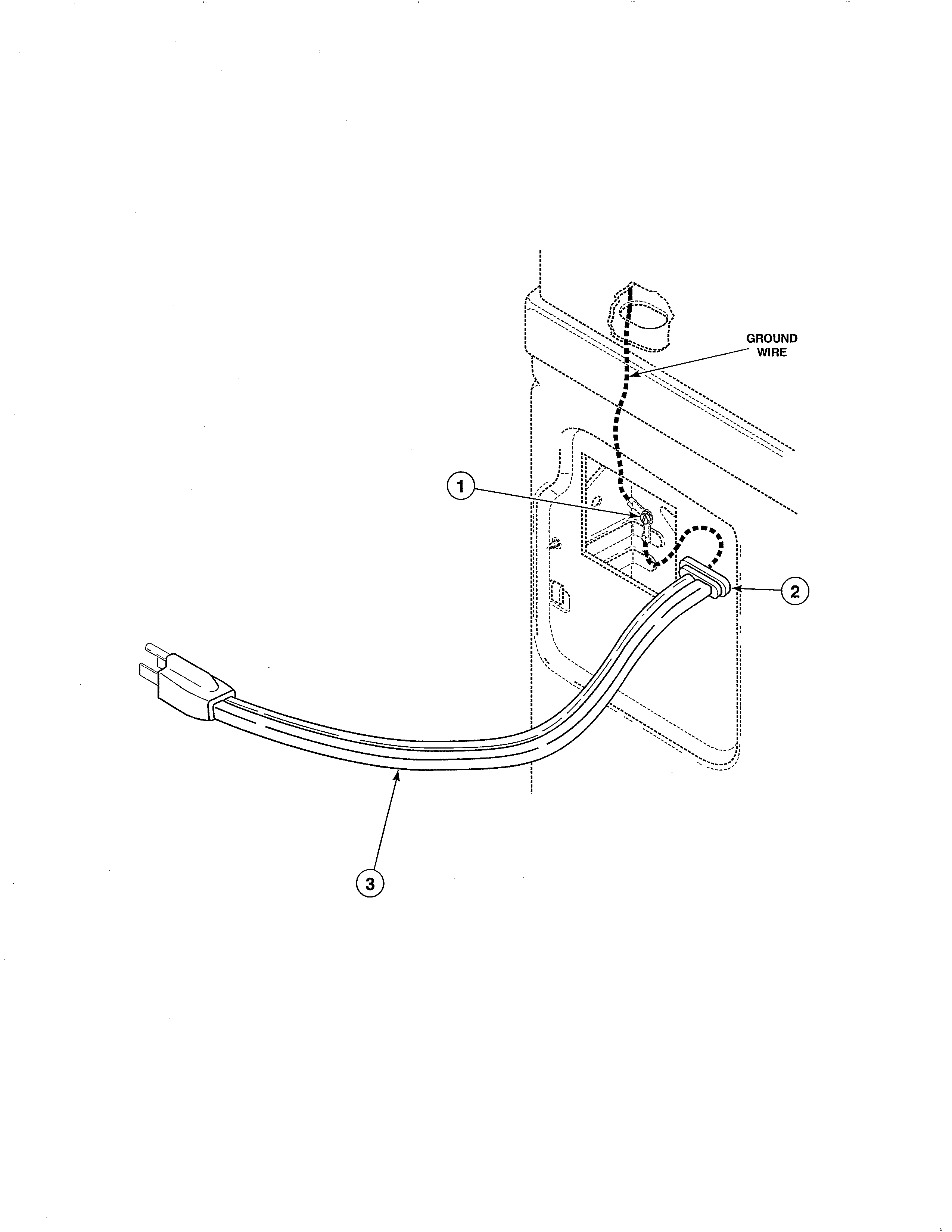 Lead-in cord - gas models