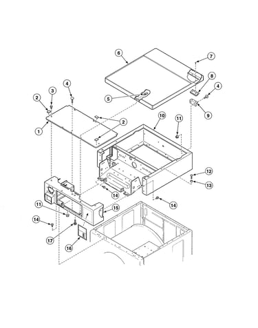Cabinet top/control cabinet
