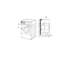 Speed Queen SWF261WH labels-front control washers diagram