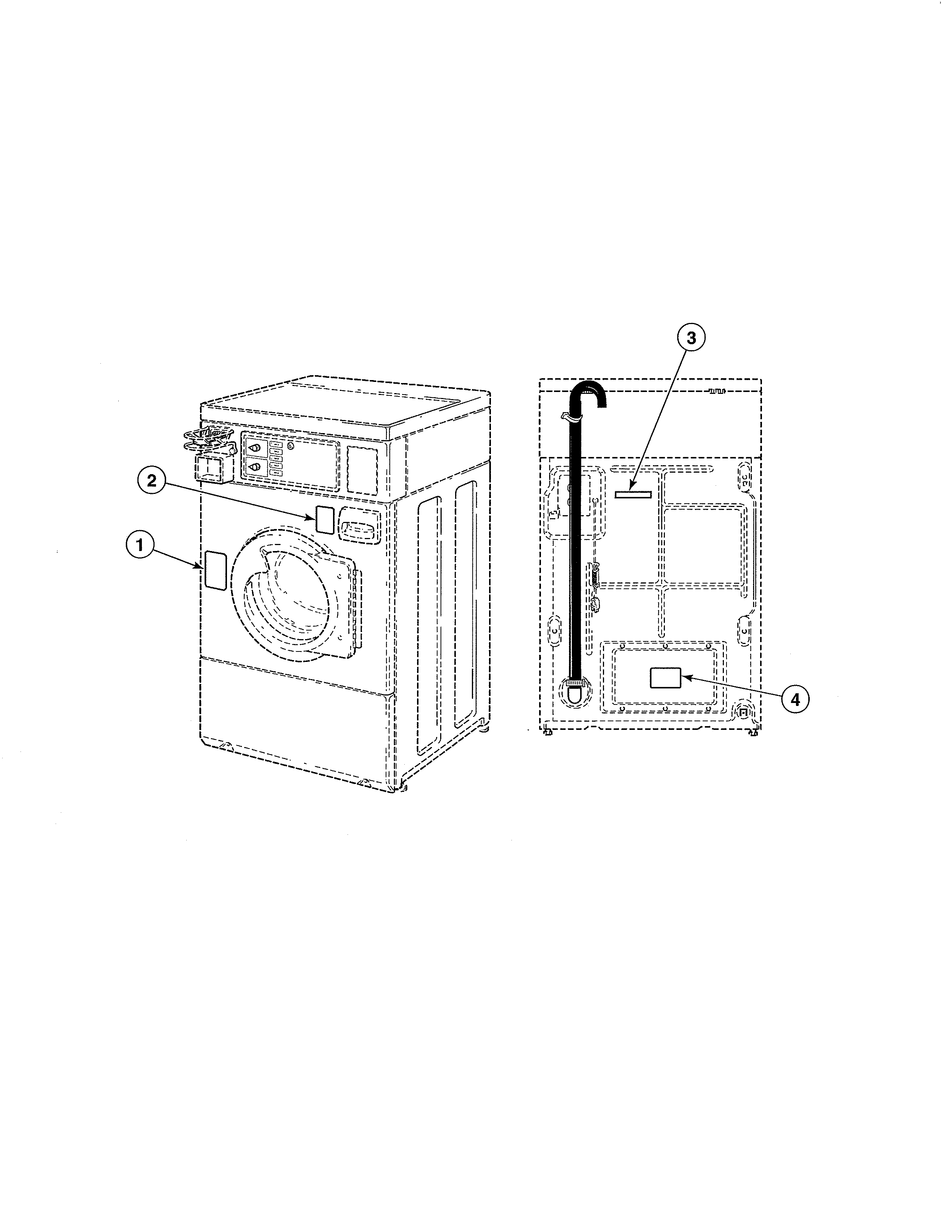 Labels-front control washers