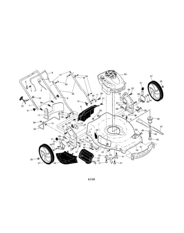 Engine/housing/handle