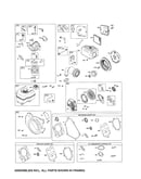 Fuel tank/carburetor/rewind starter