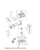 Cylinder/crankshaft/sump