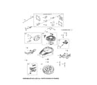 Briggs & Stratton 111P02-0005-F1 rewind starter/flywheel diagram